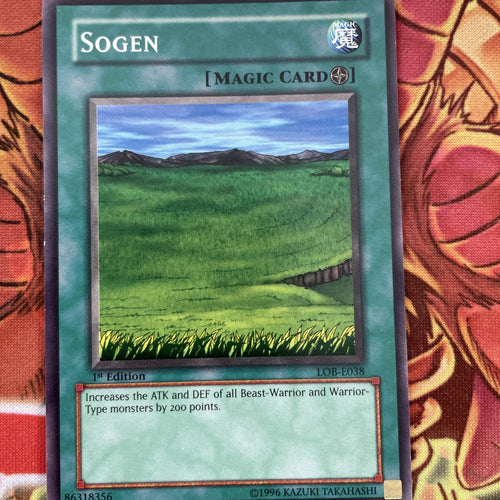 LOB-E038 Yugioh! Sogen 1st Edition Card NM