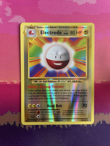 Pokemon Card Electrode Evolutions Reverse Holo Rare 40/108 Near Mint