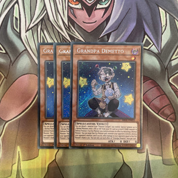 BROL-EN032 x3 Grandpa Demetto Secret Rare Excellent Condition Yugioh