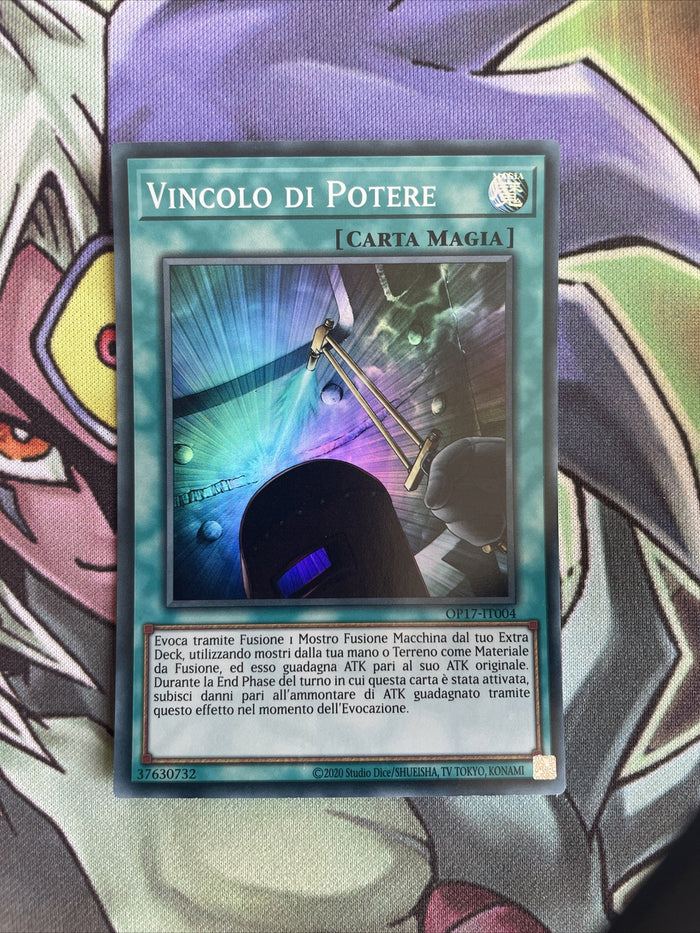 OP17-IT004 Power Bond Super Rare ITALIAN Unlimited Edition NM Yugioh Card