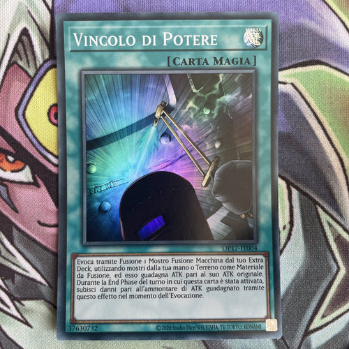 OP17-IT004 Power Bond Super Rare ITALIAN Unlimited Edition NM Yugioh Card