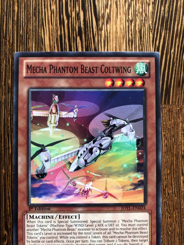 JOTL-EN024 Mecha Phantom Beast Coltwing - Common - 1st Edition Yugioh (back)