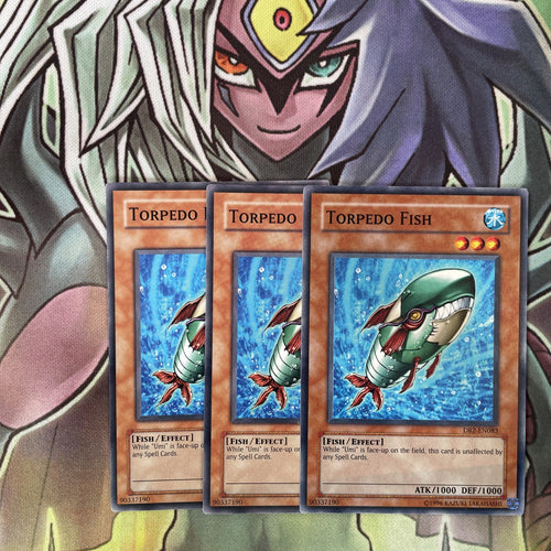 DR2-EN083 x3 Torpedo Fish Common Excellent Condition Yugioh