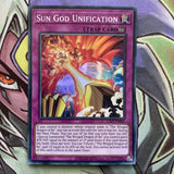 LED7-EN007 Sun God Unification Super Rare Unlimited Edition NM Yugioh Card
