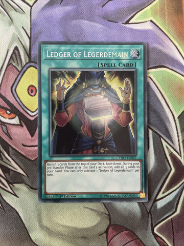 CYHO-EN067 Ledger Of Ledgerman Secret Rare 1st Edition NM Yugioh Card
