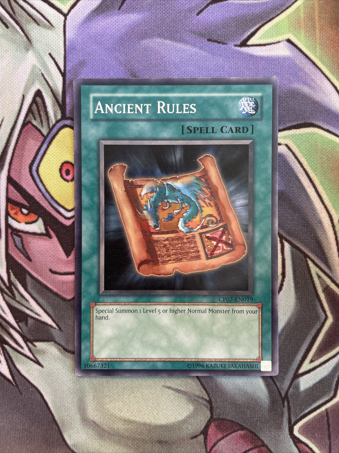 CP07-EN019 Ancient Rules Common Unlimited Edition NM Yugioh Card