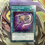 OP08-EN022 Axe Of Fools Common Unlimited Edition NM Yugioh Card