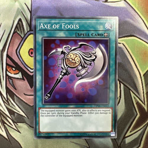 OP08-EN022 Axe Of Fools Common Unlimited Edition NM Yugioh Card
