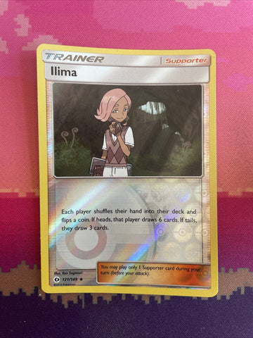 Pokemon Card Llima Sun & Moon Reverse Holo Uncommon 121/149 NM