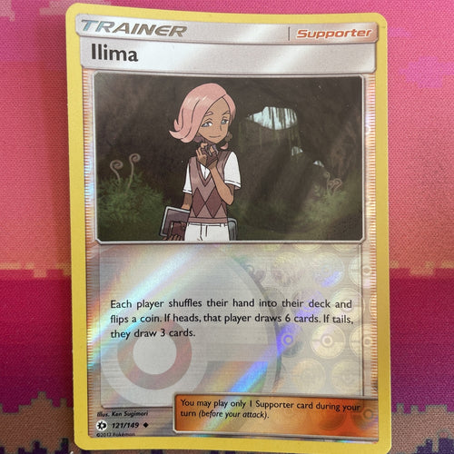 Pokemon Card Llima Sun & Moon Reverse Holo Uncommon 121/149 NM