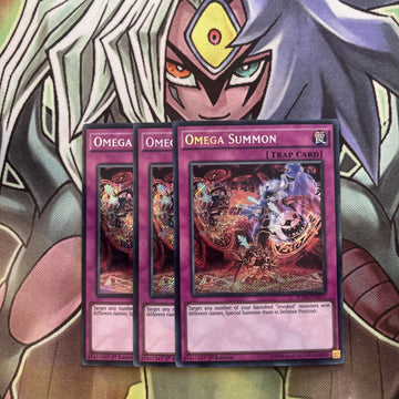 FUEN-EN037 x3 Omega Summon Secret Rare Excellent Condition Yugioh