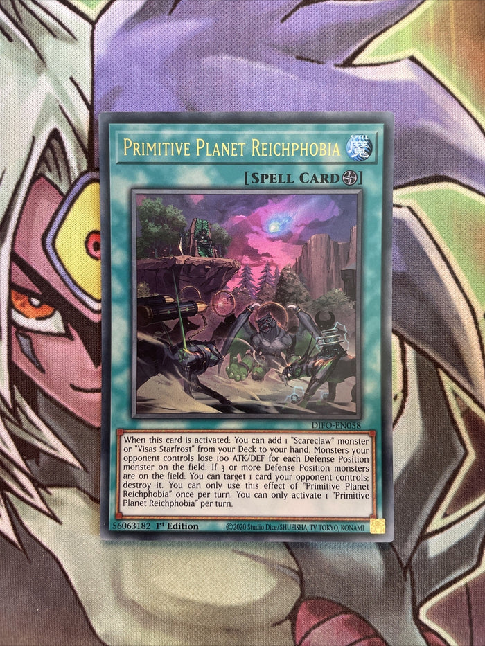 DIFO-EN058 Primitive Planet Reichphobia Ultra Rare 1st Edition NM Yugioh Card