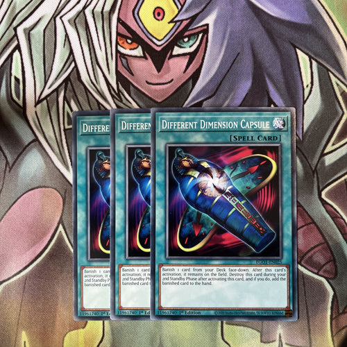 EGO1-EN025 x3 Different Dimension Capsule Common Excellent Condition Yugioh