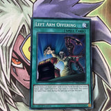 MIL1-EN015 Left Arm Offering Super Rare 1st Edition NM Yugioh Card