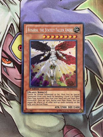 PRC1-EN016 Rosaria, The Stately Fallen Angel Secret 1st Edition NM Yugioh Card