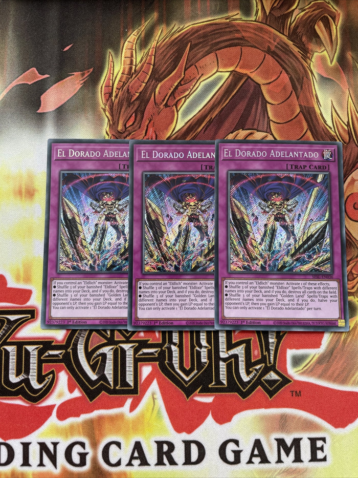 SESL-EN036 EL DORADO ADELANTADO YUGIOH CARDS X3