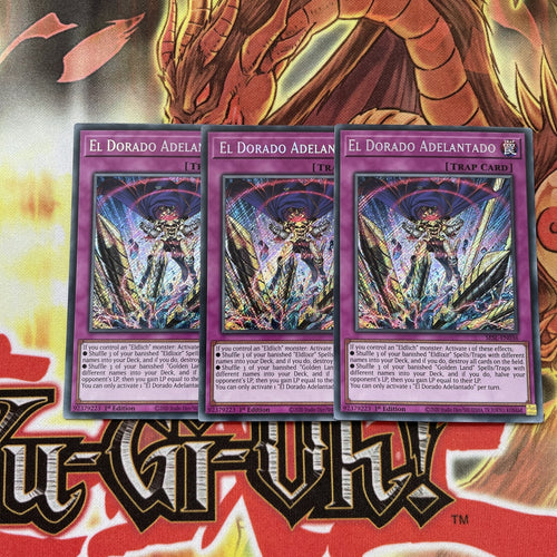 SESL-EN036 EL DORADO ADELANTADO YUGIOH CARDS X3