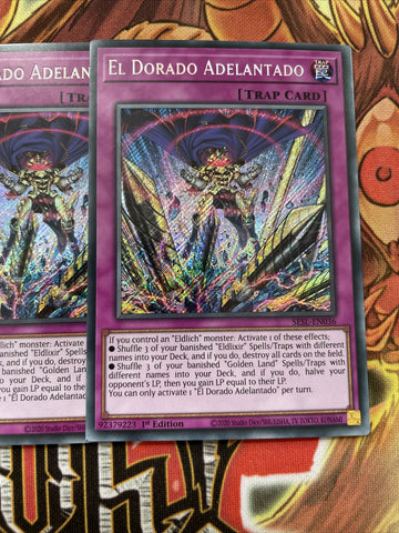SESL-EN036 EL DORADO ADELANTADO YUGIOH CARDS X3 (back)
