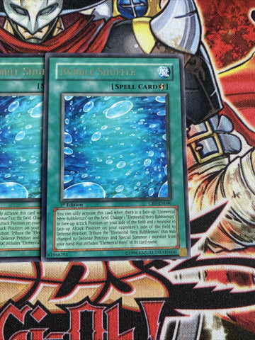 CRV-EN046 x3 Bubble Shuffle Rare Yugioh Playset (back)