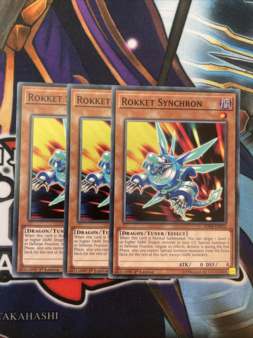 SDRR-EN012 Rokket Synchron 1st Edition Mint YuGiOh Card