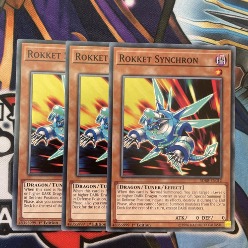 SDRR-EN012 Rokket Synchron 1st Edition Mint YuGiOh Card