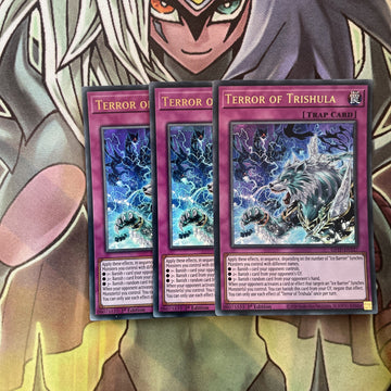 GFTP-EN127 x3 Terror of Trishula Ultra Rare Excellent Condition Yugioh