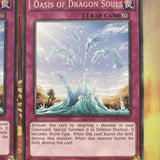 NECH-EN077 x3 Oasis of Dragon Souls Rare 1st Edition LP YuGiOh Card