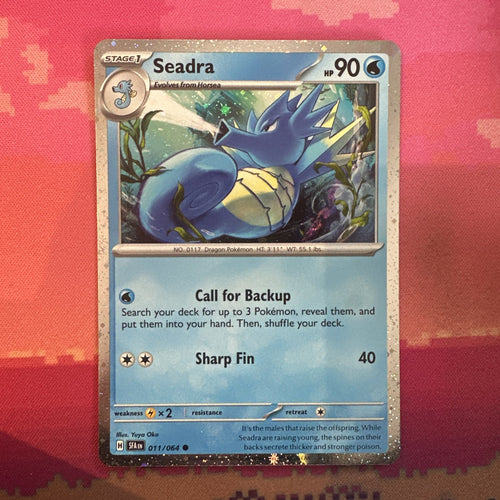Pokemon Card Seadra Shrouded Fable Cosmo Holo 011/064 NM