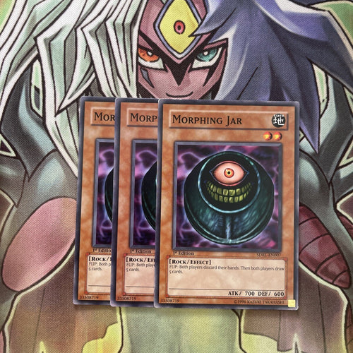 SDRL-EN007 x3 Morphing Jar Common Excellent Condition Yugioh