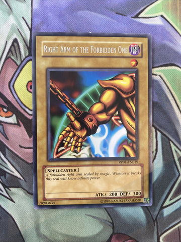 RP01-EN019 Right Arm Of The Forbidden One - Rare - NM Yugioh Card