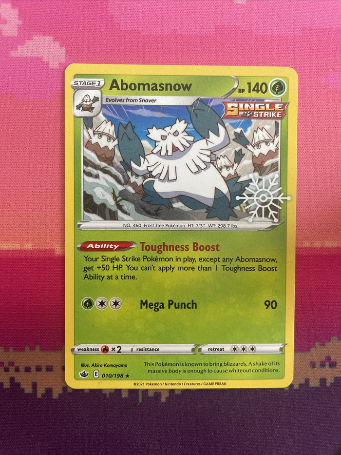 Pokemon Card Abombasnow Holday Calendar 2022 Stamp Promo Near Mint