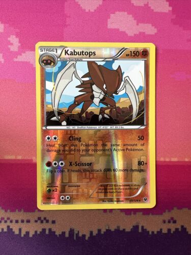 Pokemon Card Kabutops Fates Collide Reverse Holo Rare 39/124 Near Mint