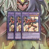 LDS3-EN104 x3 Elemental HERO Sunrise Secret Rare Excellent Condition Yugioh