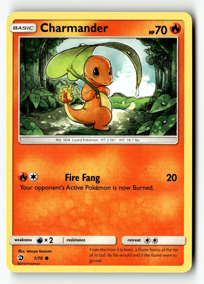Pokemon Card Charmander LP Dragon Majesty 1/70
