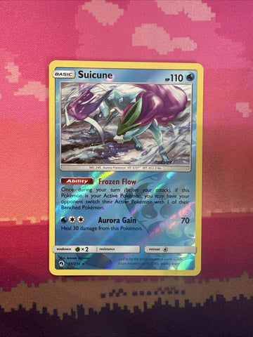 Pokemon Card Suicune Lost Thunder Reverse Holo Rare 59/214 Near Mint