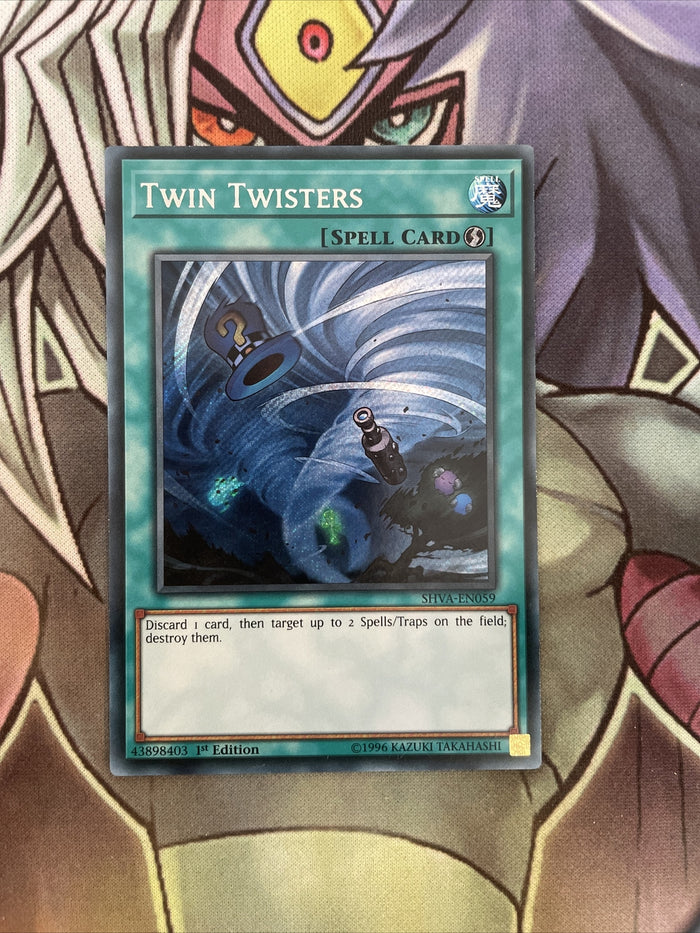 SHVA-EN059 Twin Twisters Secret Rare 1st Edition NM Yugioh