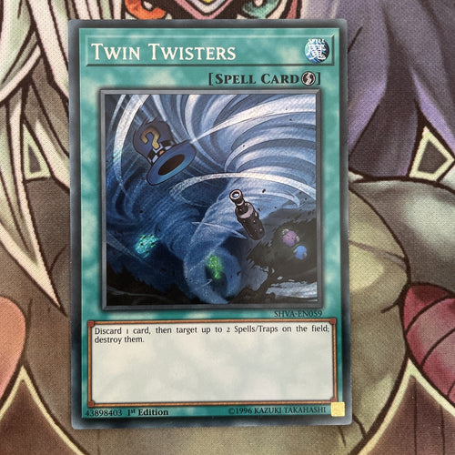SHVA-EN059 Twin Twisters Secret Rare 1st Edition NM Yugioh