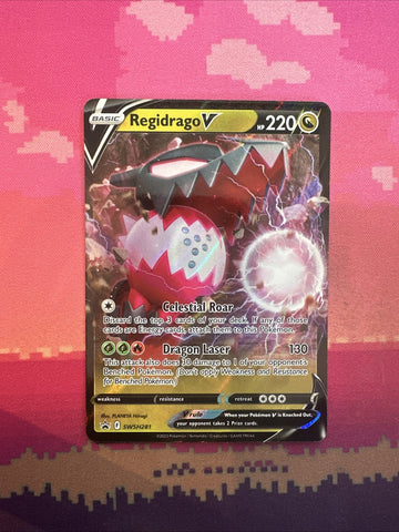 Pokemon Card Regidrago V SWSH281 Black Star Promo Near Mint