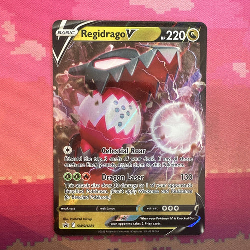 Pokemon Card Regidrago V SWSH281 Black Star Promo Near Mint