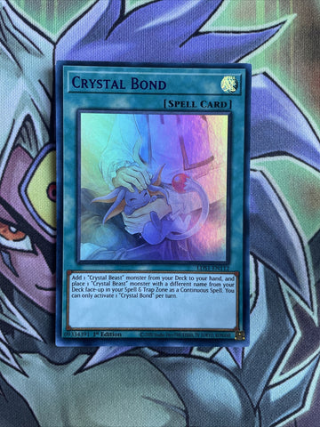 LDS1-EN112 Crystal Bond Purple Ultra Rare 1st Edition NM Yugioh Card