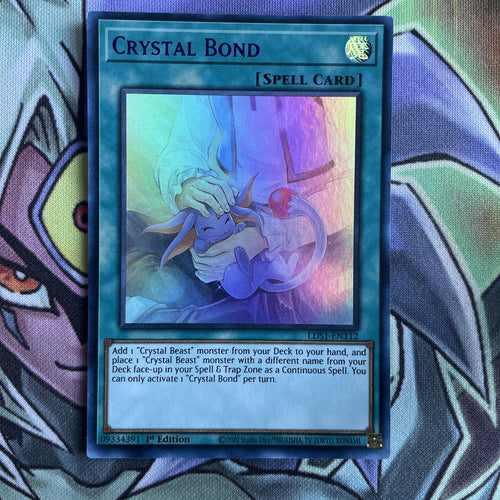 LDS1-EN112 Crystal Bond Purple Ultra Rare 1st Edition NM Yugioh Card