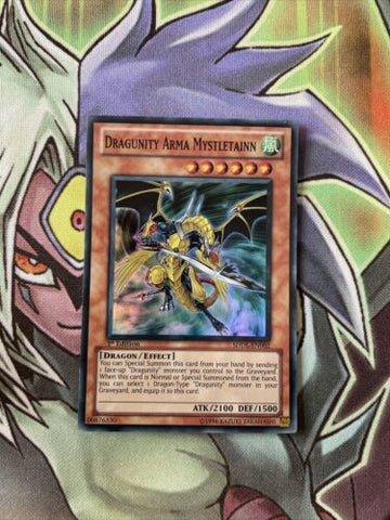 SDDL-EN002 Dragunity Arma Mystletainn Super Rare 1st Edition NM Yugioh Cards