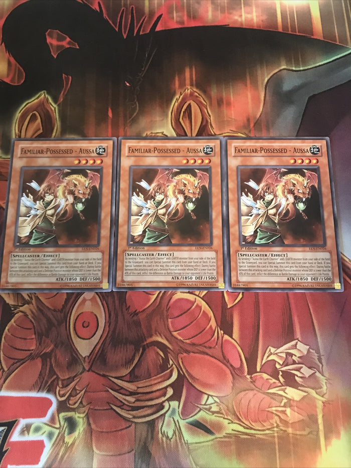 EEN-EN026 Yugioh 3x Familiar-Possessed - Aussa (Mixed)