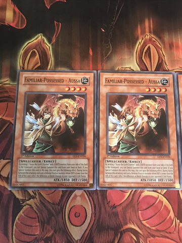 EEN-EN026 Yugioh 3x Familiar-Possessed - Aussa (Mixed) (back)