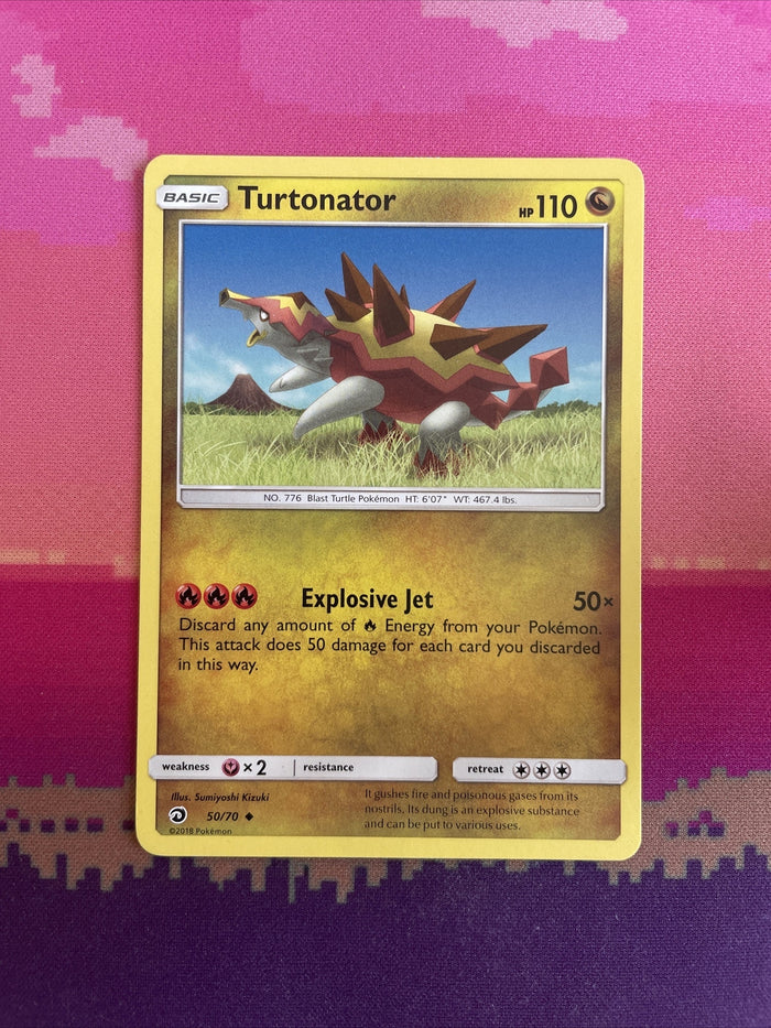 Pokemon Card Turtonator Dragon Vault Uncommon 50/70 Near Mint