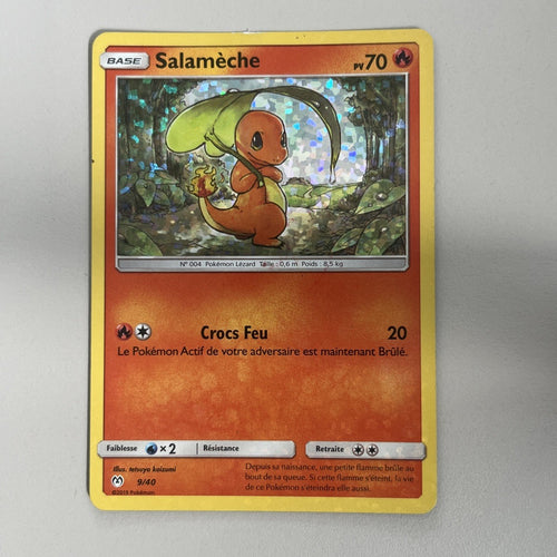 Pokemon Card Charmander McDonald's 2019 Holo FRENCH 9/40 Moderately Played