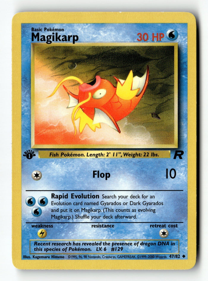 Pokemon Card Magikarp 1st Edition LP Team Rocket 47/82