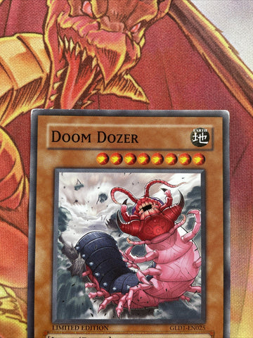 GLD1-EN025 Doom Dozer - YuGiOh - LP yugioh card (back)