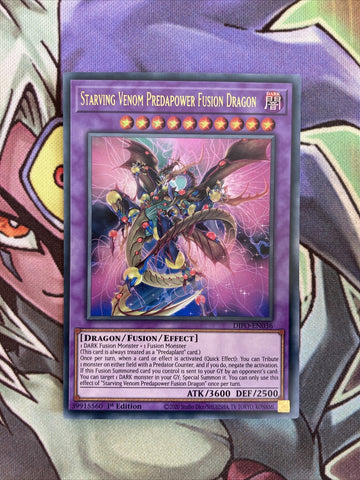 DIFO-EN036 Starving Venom Predapower Fusion Dragon 1st Edition NM Yugioh Card
