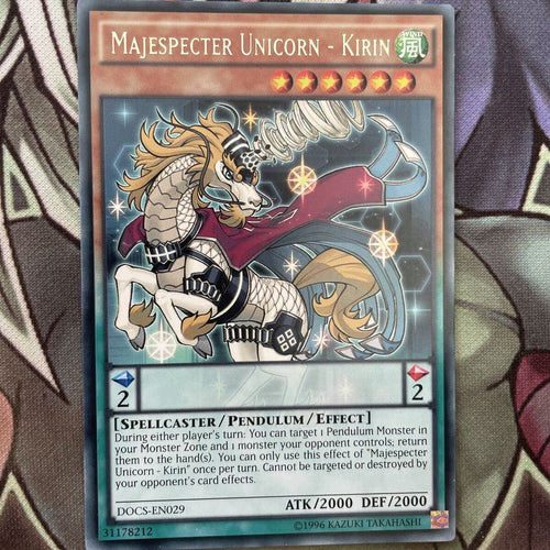 DOCS-EN029 Majespecter Unicorn - Kirin Rare Unlimited Edition NM Yugioh Card